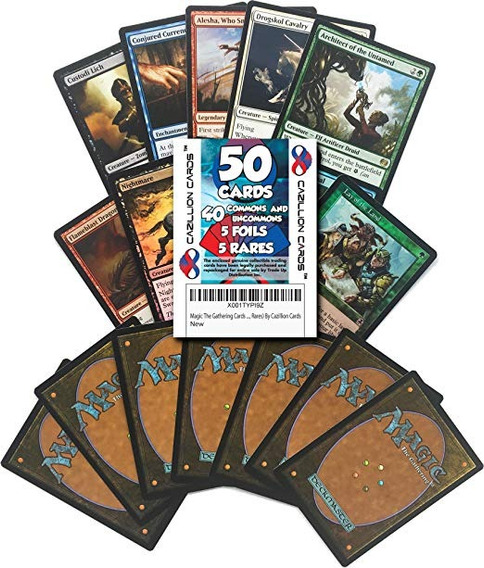 200 tarjetas Magic de colección 50 rare/150 uncommons