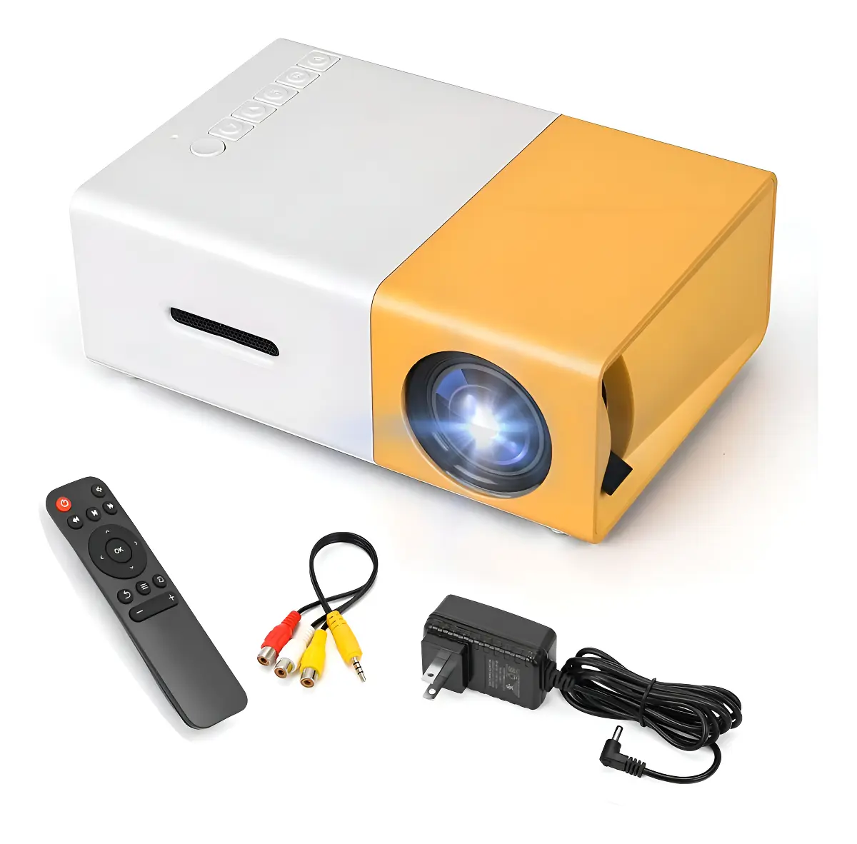 Proyector mini Betensh YG300 300lm blanco+amarillo - 221052