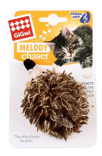 Gigwi Melody Chaser Erizo Juguete Con Sonido Para Gatos