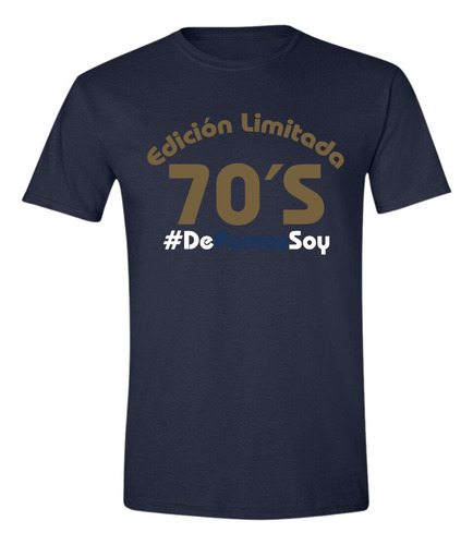 Playera Deportiva Hombre Pumas Unam 70s