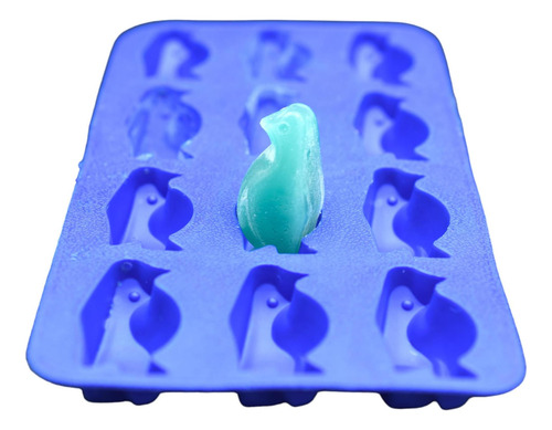 Molde De Silicona De Pingüino 3d Topolmold Molde De Cubitos