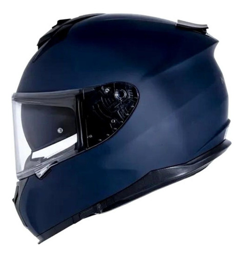 Capacete Norisk Strada Azul Fosco Oculos Interno