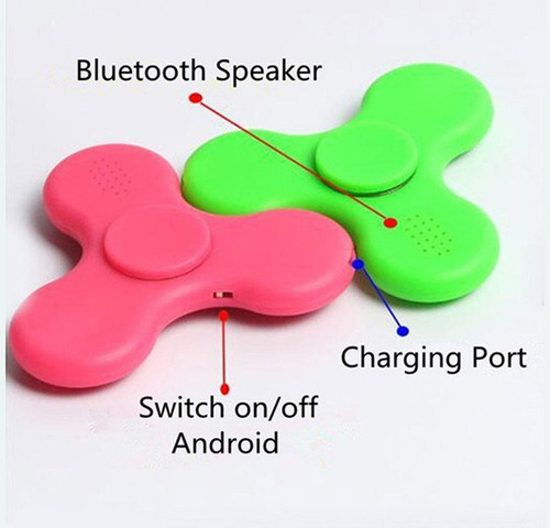 6 Fidget Spinner Altavoz Inalámbrico Bluetooth Recargable