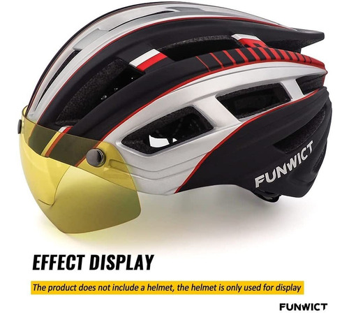 Funwict - Gafas Magnéticas Para Casco De Bicicleta, Desmonta