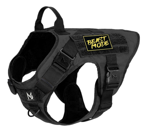 Imagen 2 de 10 de Pechera Táctica Perro + Collar + Paseador + Parche /talla M