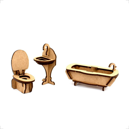 Casa De Bonecas Mdf Criativa Brinquedos Mdf 621