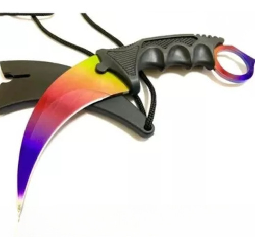 Cuchillo Karambit Tactico Curvo Multicolor