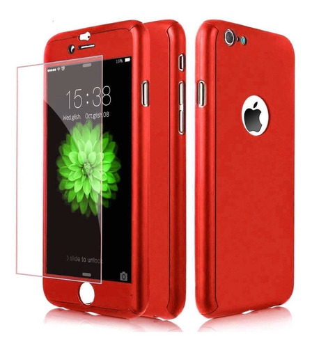 Protector 360º Full Case + Vidrio Para iPhone 5 / 5s