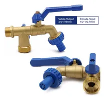 Comprar Llave Doble De Chorro Manguera Jardin Doble Paso Rapido 