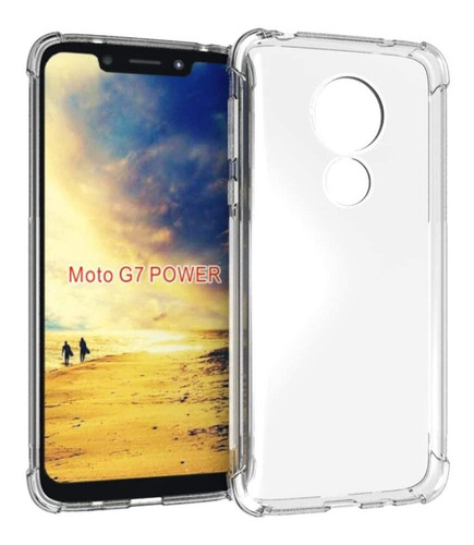 Funda Para Moto G7 Power, Transparente/delgada/suave