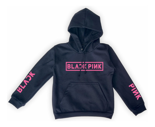 Buzo Hoodie Canguro Niños Y Niñas Blackpink Con Capucha