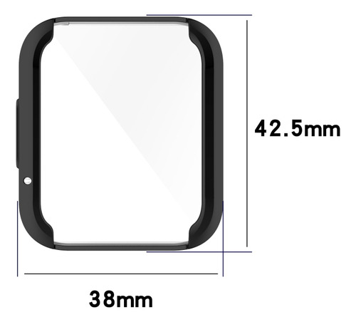 Funda De Tpu Galvanizada Azul Para Xiaomi Redmi Watch 2 Lite