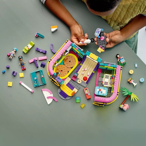 Kit De Construcción Lego Friends Roller Disco Arcade 41708 Cantidad de piezas 642