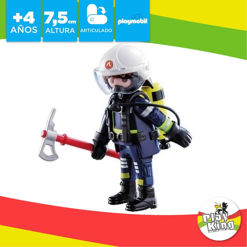 Imagen 4 de 9 de Playmobil Duo Pack 70081 Bomberos Con Equipo Figura Playking