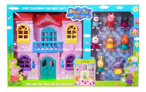 Peppa Pig Set Juguetes Muñecos Jardin Premium Playset George