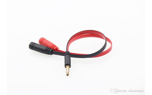 Cable De 2 Jack 3.5 Mm Estéreo Audio Micro A Plug 3.5mm Trrs