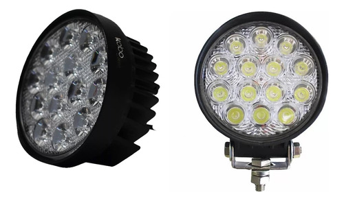 Luz Farol Foco Faenero Neblinero 14 Led 42w Camion Jeep 4x4