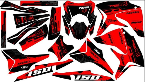 Stickers Para Moto Pulsar Rs200 Mod-133