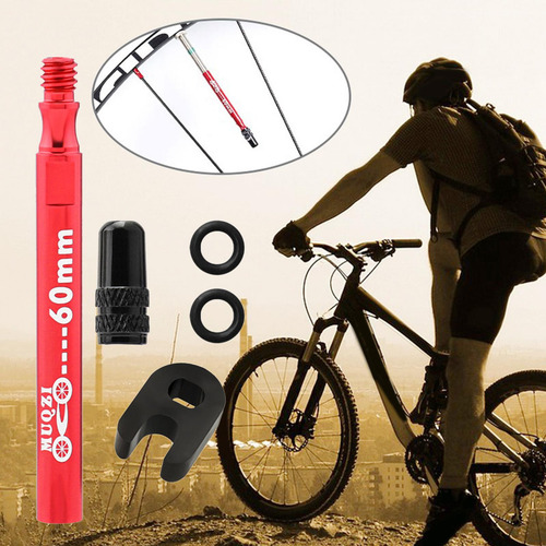 2 Accesorios De Vástago De La Válvula De La 1pc Rojo 60mm