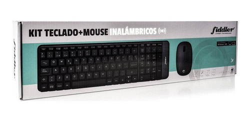 Imagen 6 de 7 de Teclado + Mouse Kit Bluetooth Negro Fiddler