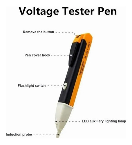 Tester Sensor Detector Lapiz Voltaje 90 - 1000 V Led Light