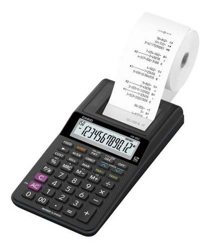Calculadora Casio Hr-8rc Negro Con Impresor