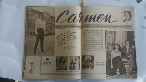 Revista O Cruzeiro 1955 Miss Minas Gerais Raras E Antiga