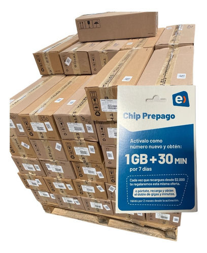 Chip Entel Por Mayor 1g+30minutos Pack 400 Unidades!!