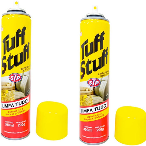 Imagem 5 de 10 de 2 Spray Espuma Limpeza Tuff Stuf Bancos Carpetes Painéis