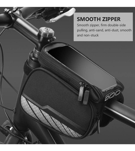 Hwa Bolsa Negra Para Teléfono Celular Para Bicicleta
