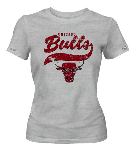 Camiseta Chicago Bulls Basquet Basketball Equipo Mujer Ikrd