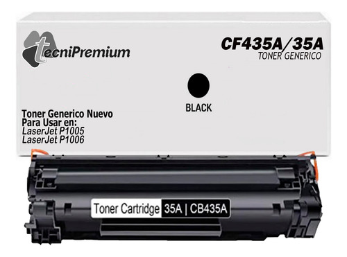 Toner 35a Cb435a Para Laserjethp P1005  P1006 Generico Nuevo