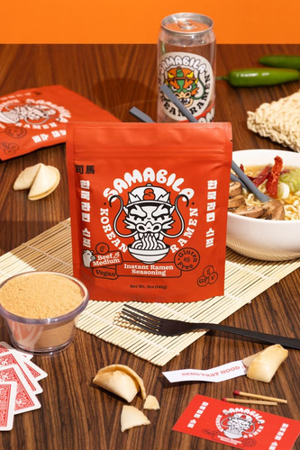 Samabila Condimento Coreano Instantaneo Para Ramen, Sin Glut