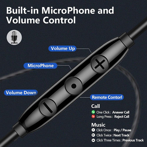 Auriculares Con Cable Backwin Con Cuatro Altavoces Y Micrófo