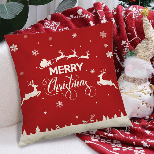 Funda De Almohada Navideña De 17,71 X 17,71 Pulgadas Utiliza