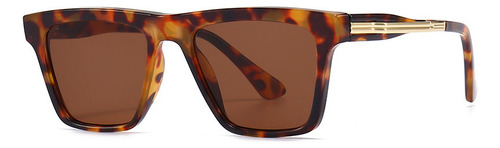 Elegantes Gafas De Sol A Cuadros Con Protección Solar