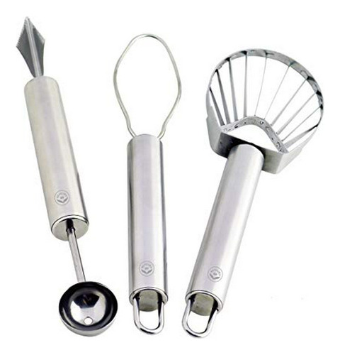 Set Utensilios Cocina Acero Inoxidable (3 Piezas)