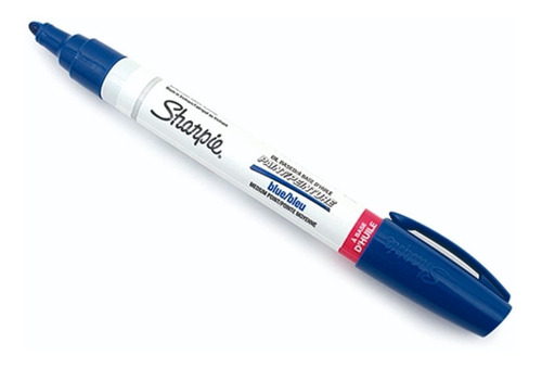 Marcador Azul Indeleble Sharpie Paint Peinture