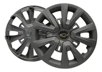 Comprar Jgo 4 Tapones Polveras R14 Negro Mate Chevrolet Aveo Beat 