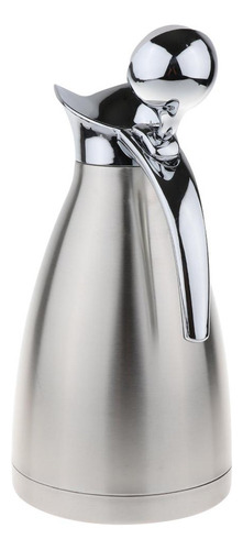 2x1.5l Acero Inoxidable Doble Pared Aislada Cafetera Plata