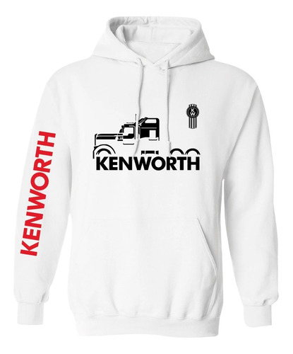 Sudadera Mod Kenworth Basico White