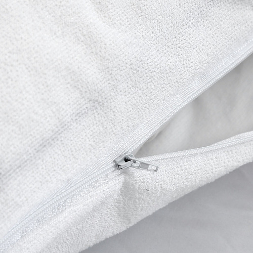 Protector De Almohada De Toalla Impermeable 90x50cm Vip Color Blanco Liso