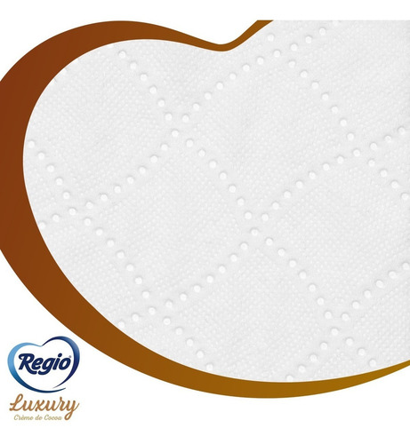 Imagen 3 de 4 de Papel Higiénico Regio Créme De Cocoa 9 Rollos Triple Hoja