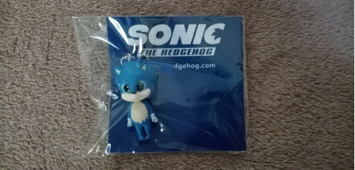 Llavero Original Promocional De La Película De Sonic 2020