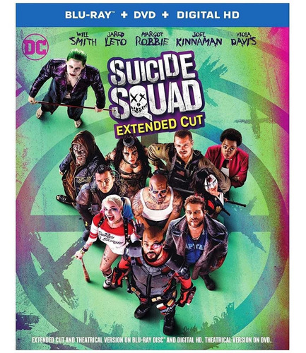 Blu-ray + Dvd Suicide Squad / Escuadron Suicida / Extendida