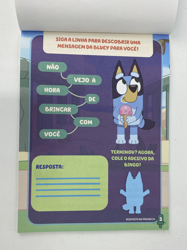 Bluey Superatividades com Adesivos 500 Adesivos capa mole