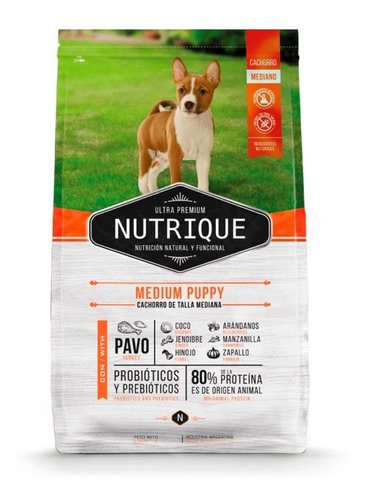 Alimento Balanceado Nutrique Medium Puppy 12 Kg