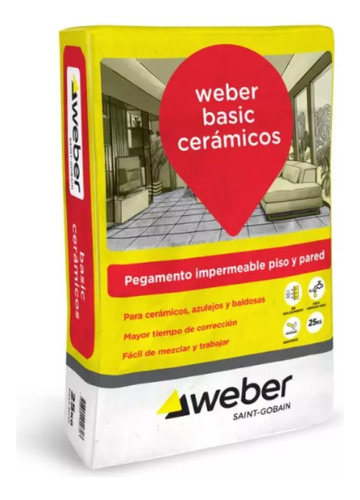 Pegamento Weber Basic Cerámicos - Cotización Mayorista