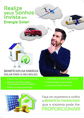 Kit Fotovoltaico Elgin 1,3kwp 4 Placas Inst.+homologaçao