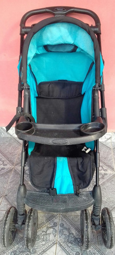 Cochecito Bebe Paseo Cuna Bebesit Belize Azul Negro